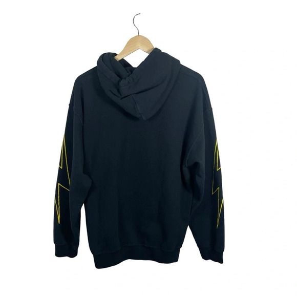 Shadow Hill USA Unisex Lightning Bolt Hoodie in Black Size M - Picture 9 of 10